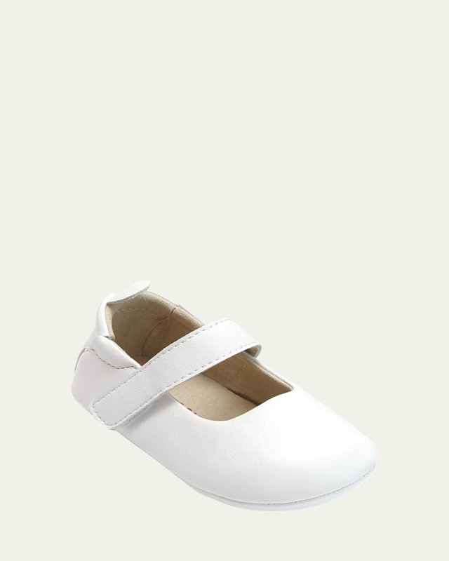 Charlotte Leather Mary Jane Crib Shoes, Baby